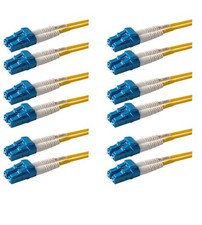 6-Pack 2 Meter Singlemode Duplex LC to LC Fiber Patch Cable | Fast Shipping picture
