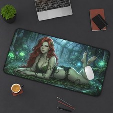 Poison Ivy Gaming Desk Mat DC Superhero Mouse Pad Gamer Setup picture