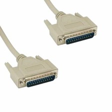 KNTK 3' DB25 to DB25 Cable 28AWG RS-232 Parallel Printer Scanner Data SCSI picture