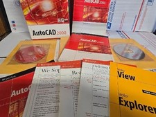 Autodesk AutoCAD 2000 2 CD-ROM Serial  User & Install Guides CD Key Etc In Box picture