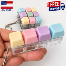 1/4/5/9 Button Keyboard Fidget Clicker Mechanical Keyboard Fidget Keychain picture