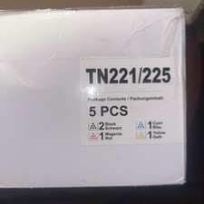 5 Pk Toner & Drum FOR BROTHER TN-221 TN-225 TN225 BK C M Y DR-221CL MFC-9340CDW picture