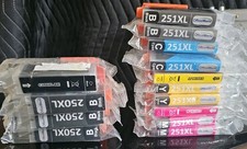 OfficeWorld 250XL 251XL Ink Cartridge Set Cyan , Magenta, Yellow, Black. x14 picture