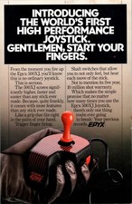 Vintage Original EPYX 500 XJ Joystick Advertisement Insert with Commodore 128D picture