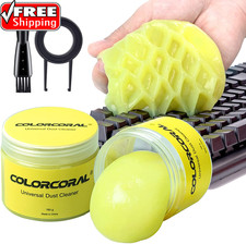2Pack Keyboard Cleaning Gel Kit Universal Dust Cleaner,Yellow | Car Cleaning Put picture