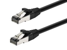 Monoprice Cat8 Patch Cable 25Ft Black S/FTP 28AWG 2GHz 40G RJ45 Ethernet Cable picture