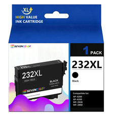 1Pack 232 Ink High Capacity Black Cartridge Works with WF-2930 ,2950 and XP-4200 picture