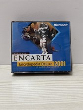 Microsoft ENCARTA Encyclopedia Deluxe 2001 CD-ROM PC 3 Disc Set picture