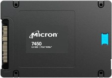 Micron 800GB 7450 MAX SSD U.3 PCIe 4.0 (NVMe) Model MTFDKCC800TFS-1BC1ZABYYR picture