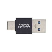 Cablecy USB3.0 Type A Male to USB 3.1 Type C Male Data 10Gbps Charge Adapter picture