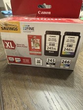 NEW Genuine Canon PG-245XL Black & CL-246XL Color Ink Printer Cartridge 245 246 picture