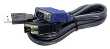 TRENDnet 2-in-1 USB VGA KVM Cable, 1.83m (6 Feet), TK-CU06, NDAA Compliant, VGA- picture