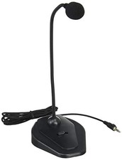 ELECOM PC Microphone Stand Type Flexible Arm with Mute Switch HS-MC05BKfrom JP picture