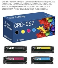 4 Pieces CRG-067 Toner Cartridges Compatible for Canon imageCLASS LBP632Cdw picture
