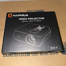 HAPPRUN H1 LCD 1080p FHD 16:9 9500 Lux Short Throw HDMI USB AV Black picture