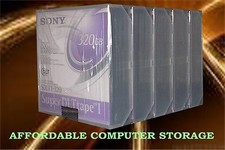 5-PACK SONY NEW DATA SDLT Cartridge Super DLTtape I 160/320Gb Lot of 5 SDLT1-320 picture
