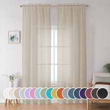  Extra Long Sheer Curtains 96 inches Long for 42