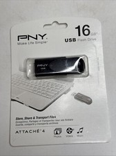 PNY - Attaché 4 16GB USB 2.0 Flash Drive - Black by USB picture