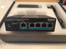 6-Port Gigabit Industrial PoE Switch with SFP by Yuanley Model YS0411GSI-P picture
