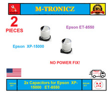 Lot of 2   High Quality  Capacitors for Epson  XP-15000 ET-8550    NO POWER picture