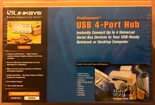 Linksys USBHUB04 · ProConnect USB 4-Port Hub · Brand New Sealed Vintage/Retro picture