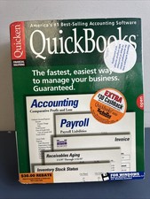 Vintage QuickenQuickbooks Version 5.0 on windows 95 windows 3.1,  3.5” Diskettes picture