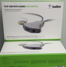 Lot of 3 New Sealed Belkin FLIP USB With Audio KVM Switch  picture