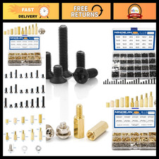 720pcs Laptop Repair Screws Kit + 910pcs Motherboard Standoffs & Spacers Assorte picture