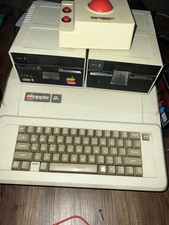 APPLE IIE UPGRADED WITH 5 CARDS 2 DISC DRIVES AND TRACK BALL POWER TESTED picture