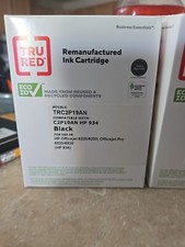 New TRU RED Black Standard Yield Ink Cartridge for HP 934 + FREEBIES picture