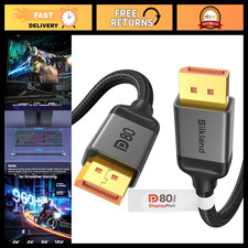 High-Speed 80Gbps DisplayPort 2.1 Cable, VESA Certified, 1.6FT Short Length picture