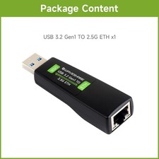 Waveshare USB TO 2.5G Ethernet Port Converter High-Speed Networking Driver-Free picture