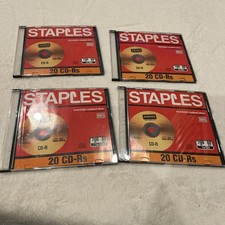 Staples CD-R recordable compact discs. 700 Mb/80 Min, 4 Pack picture