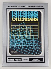 Calendars Pocket Computer Program Cassette 26-3529 Radio Shack TRS-80 VTG 1980's picture