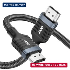 Acer HDMI 2.1 Cable 6.6FT (8K@60Hz,4K@120Hz) 48Gbps High-Speed Braided Cord | Ce picture