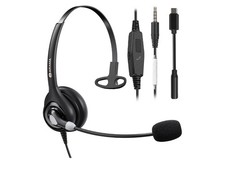 Arama 3.5mm Headset for Noise-Canceling Mic USB-C for PC/iPhone/iPad/Tablet picture