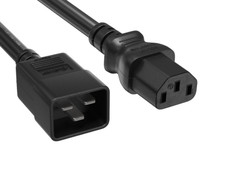 14 AWG Heavy Duty Power Cord (IEC320 C20 to IEC320 C13) - 3/4/6/8/10/15 ft picture