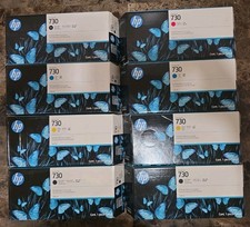 HP 730 Ink Cartridges - 8 - 300ml - PB, MB, M, Y, C - 2027 /2028 Date picture