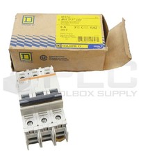 NEW SQUARE D 60174 MINI CIRCUIT BREAKER 6A 240V 3 POLE C6A picture