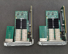 LOT OF 2 Mellanox CX354A MCX354A-QCBT VPI Card w/ G15237-250 Riser Card picture