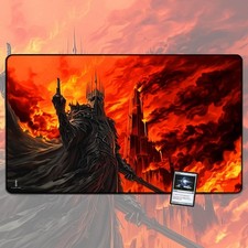 Grunge King TCG Playmat and Gaming Mousepad, Funny Fantasy Castle, MTG picture