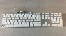 Apple Aluminum USB Wired Keyboard w/ Numeric Keypad A1243 - One Key Missing picture