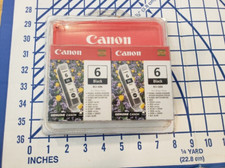 (2 Pack) Genuine Canon Multi-Pack BCI-6BK BLACK Ink Cartridges PIXMA InkJet  picture