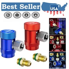 R-1234yf Quick Couplers Set of 2 for Efficient AC Repair - 1/4