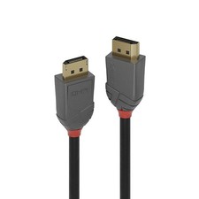 Lindy W128370415 809605 3M Displayport 1.2 Cable Anthra Line ~E~ picture
