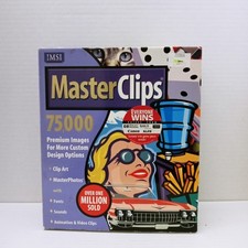 Master Clips Masterclips Software 1997 4 CD CD 75000 Clip Art Big Box picture