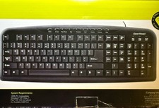Gear Head USB Keyboard - KB3600MPU Spill proof, Windows Pro USB picture