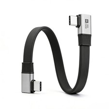 Duttek 80Gbps Right Angle USB C Cable 7.78inch/20cm, 240W 7.78 inches, Grey picture