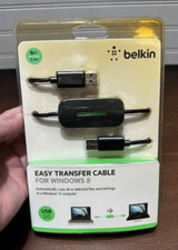 NEW Belkin Easy Transfer Cable For Windows 8 - Sealed - 8 ft 2.4 m USB 2.0 picture