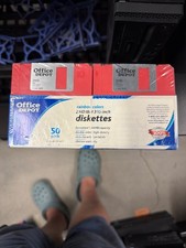 Office Depot Diskettes Rainbow 50 Pack 2HD 1.44 MB IBM Formatted 3.5